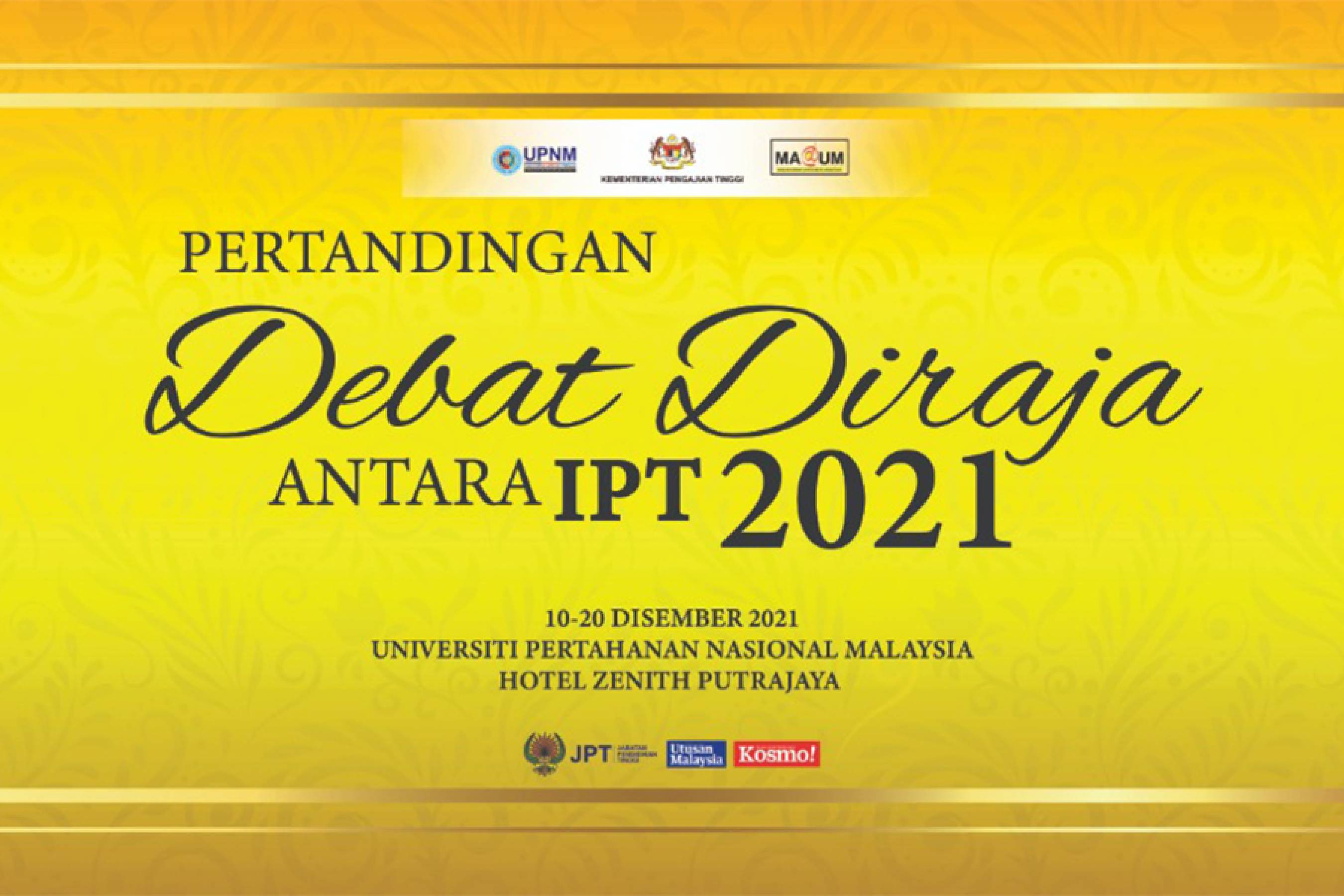 Pertandingan Debat Diraja Antara Institusi Pengajian Tinggi (IPT) 2021