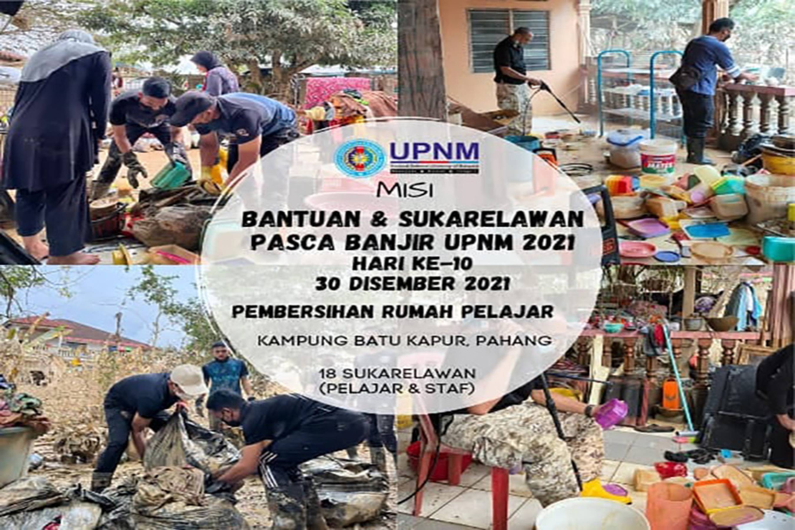30.12.2021 - Misi Bantuan Banjir Universiti Pertahanan Nasional Malaysia (UPNM)